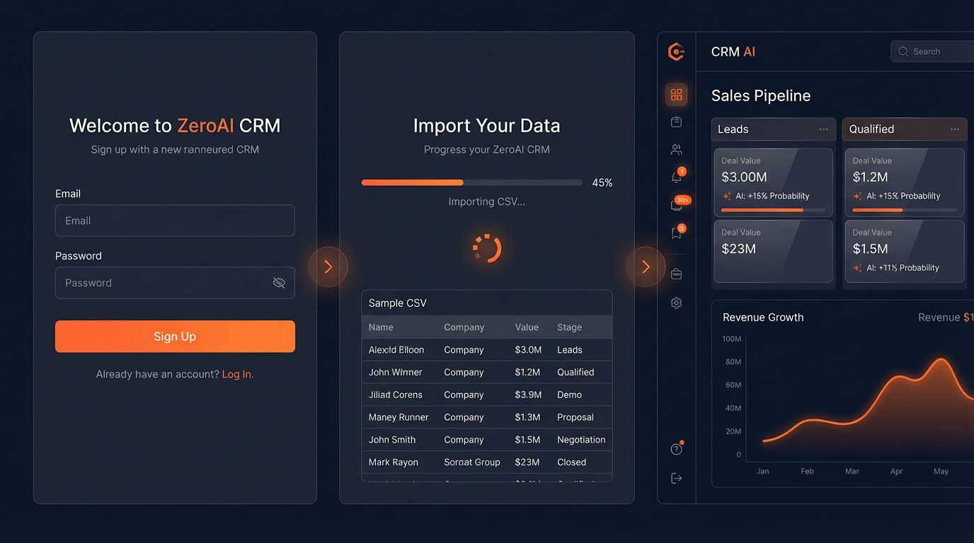 How ZeroAI CRM Works